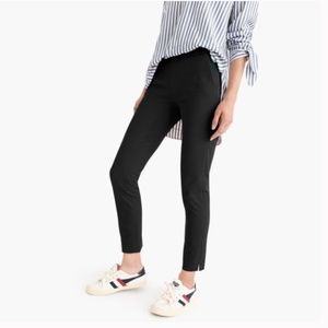 J Crew Martie Black Stretched Cropped Pants Size 2